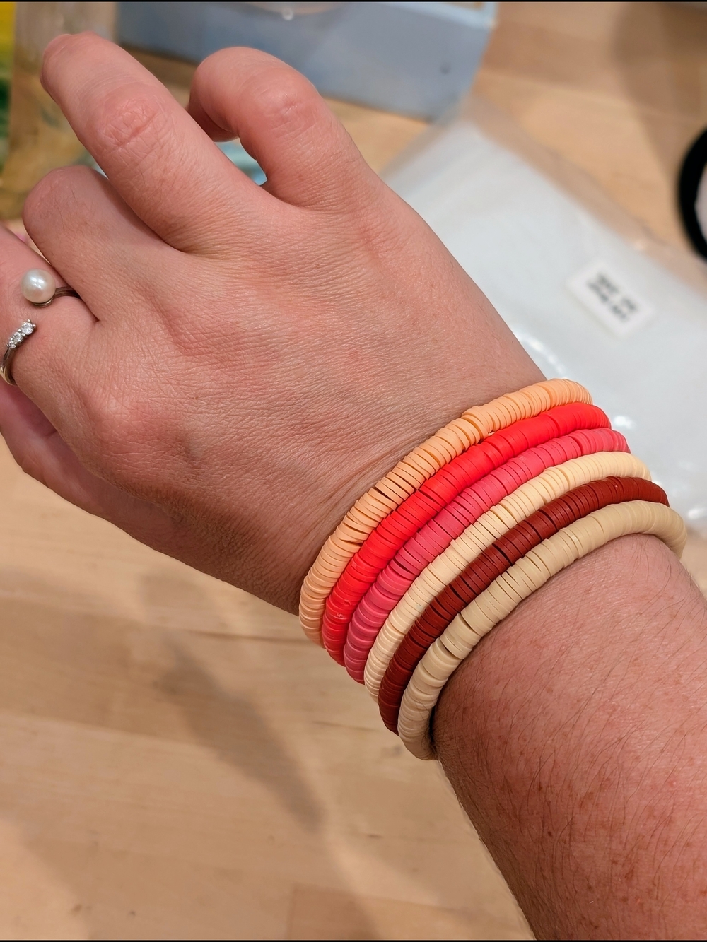 Multicolor Women’s Stackable Beaded Bracelets